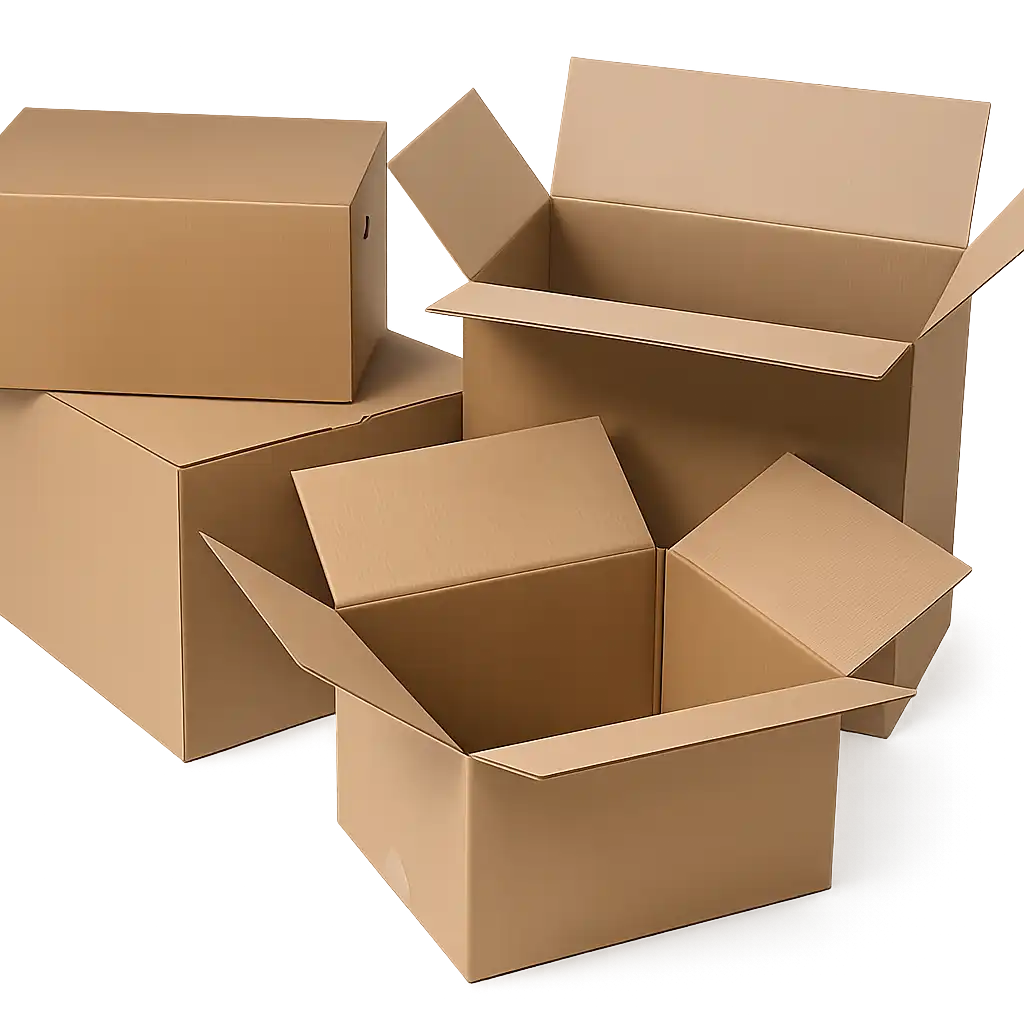 Amerikaanse Vouwdoos Bruin - Golfkarton 600x450x400mm - Enkele Golf verpakking (15 stuks)