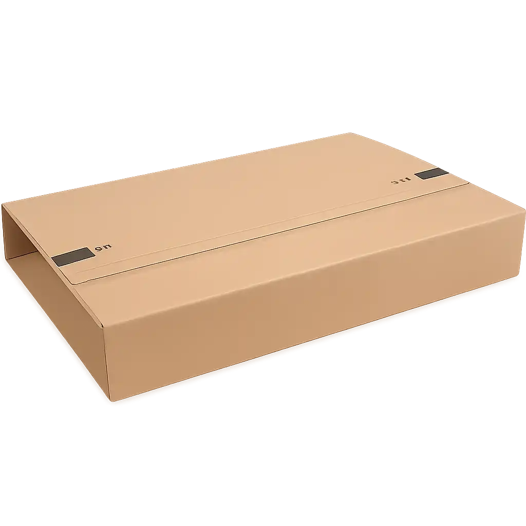Milieuvriendelijke Boekverpakking Golfkarton - 300x220x80mm - Bruin (25 stuks)