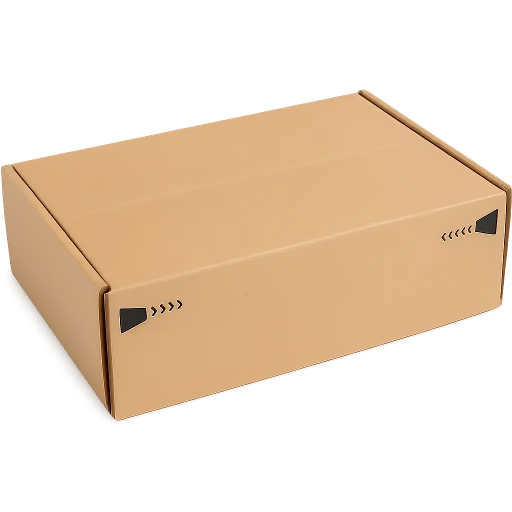 Bruine Postpakketdoos - Sterk Golfkarton 305x210x91mm (20 stuks)
