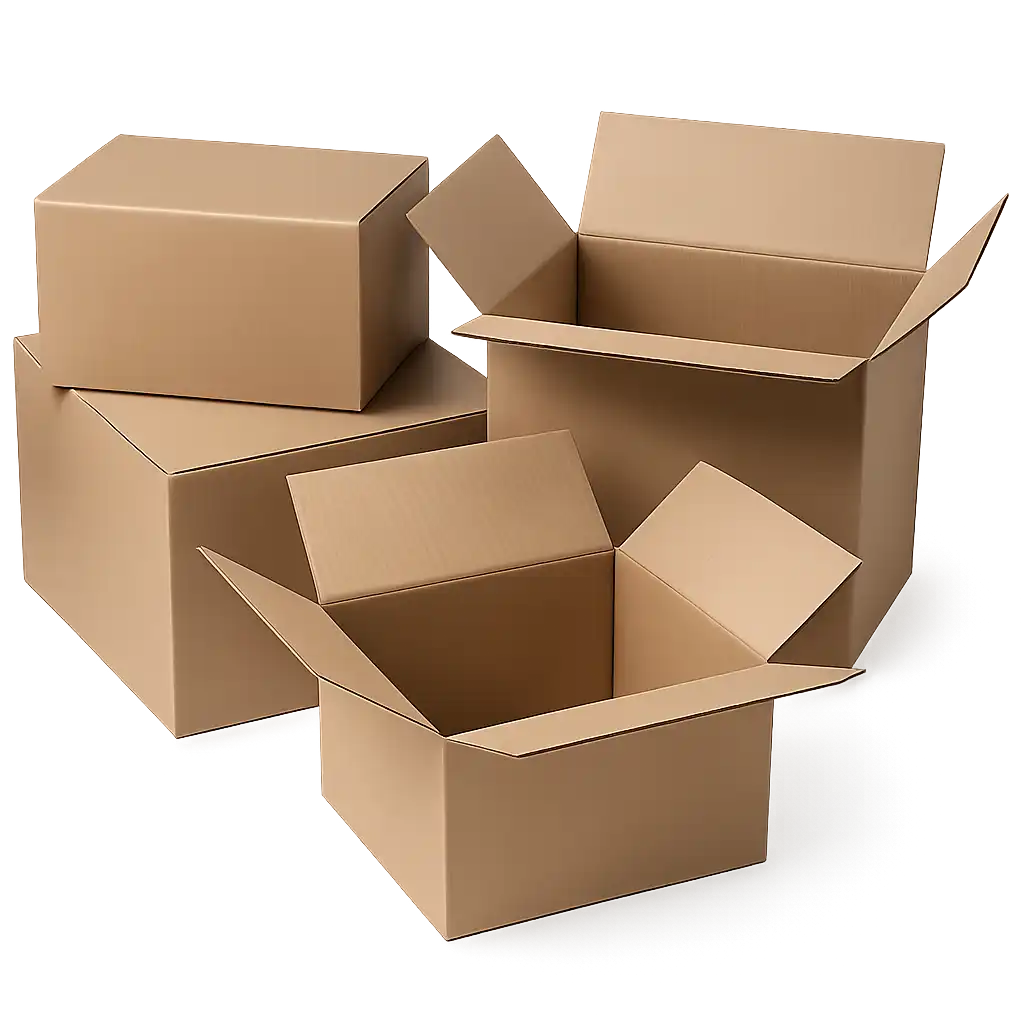 Amerikaanse Vouwdoos Dubbele Golf 250x200x150mm Bruin - Sterke Golfkarton Verpakking (15 stuks)