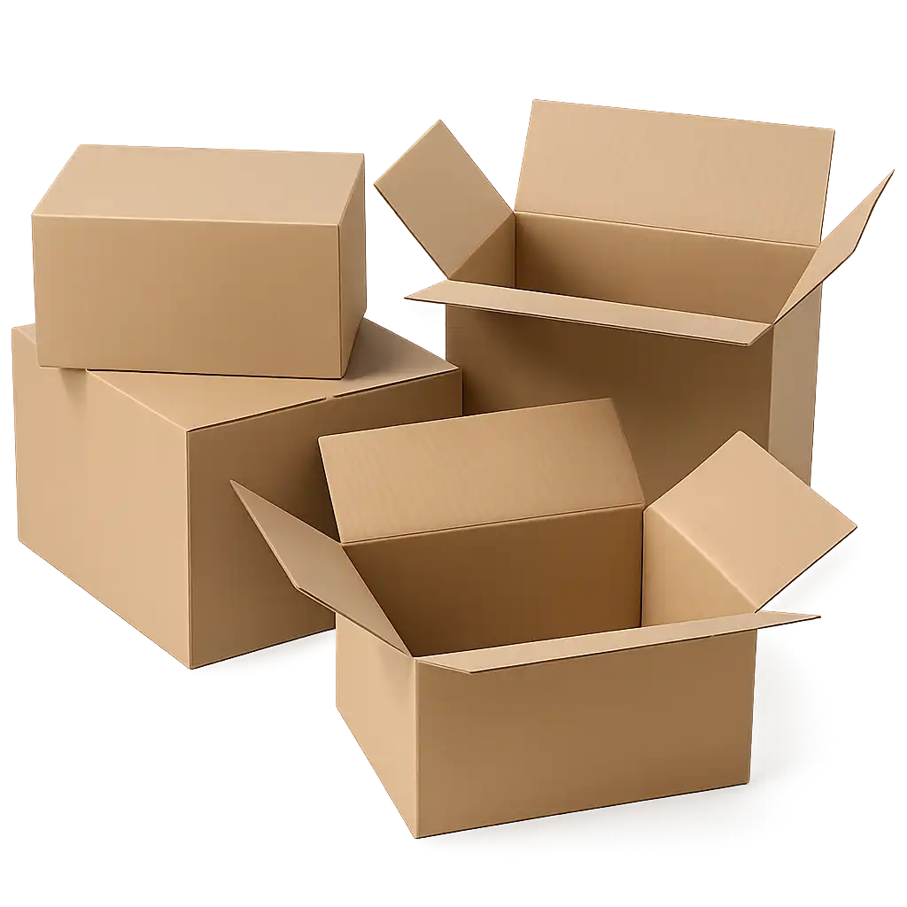 Amerikaanse Vouwdoos van Golfkarton 250x250x250mm - Bruin en Sterk (25 stuks)