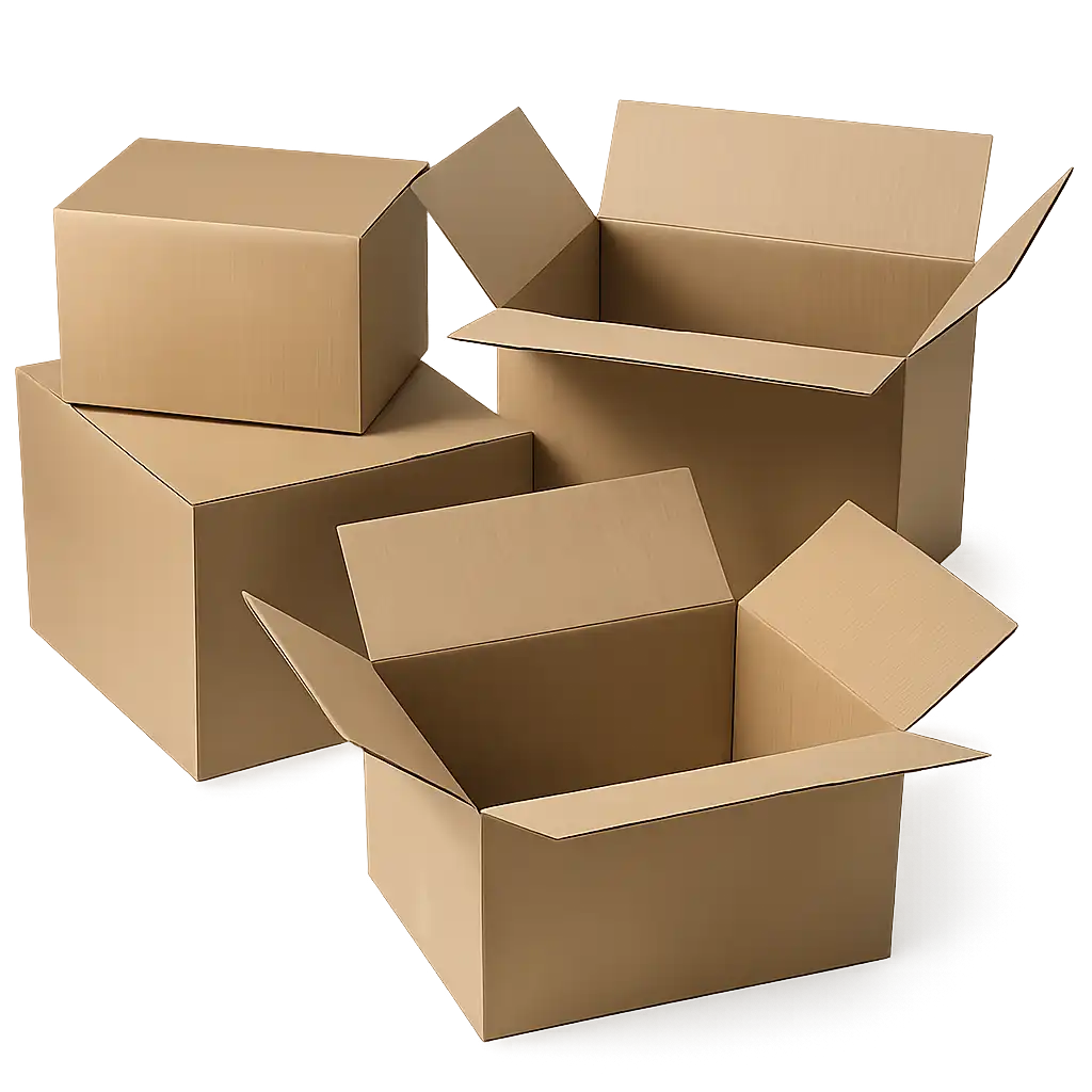 Bruine Amerikaanse Vouwdoos van Golfkarton 330x259x252mm - Ideaal voor Verzenddoeleinden (25 stuks)