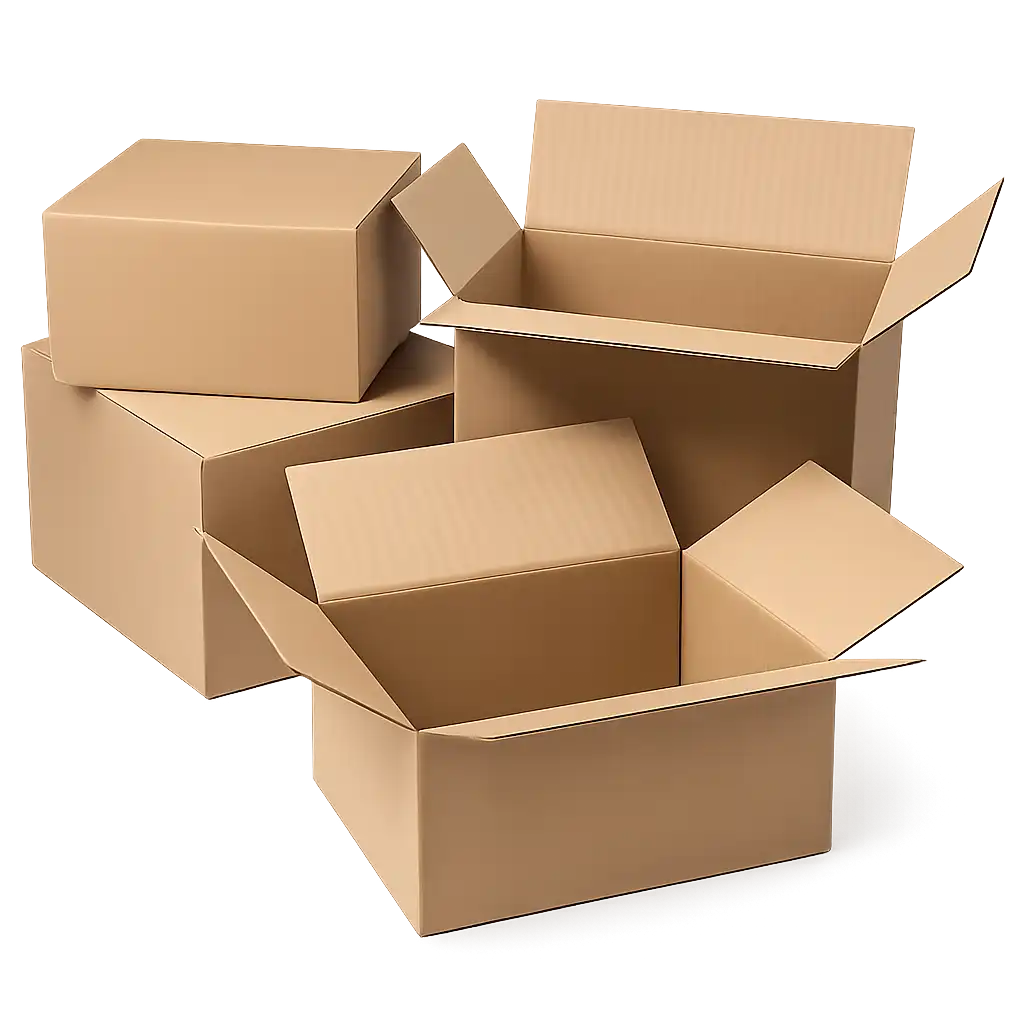 Amerikaanse Vouwdoos van Golfkarton - 335x228x130mm - Bruin en Stevig (25 stuks)