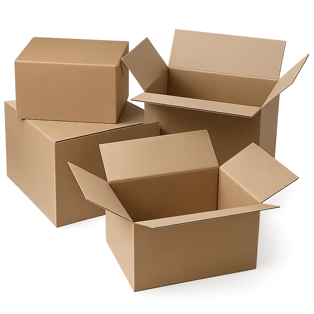 Amerikaanse Vouwdoos 340x240x240mm - Enkel Golf Karton Bruin (25 stuks)