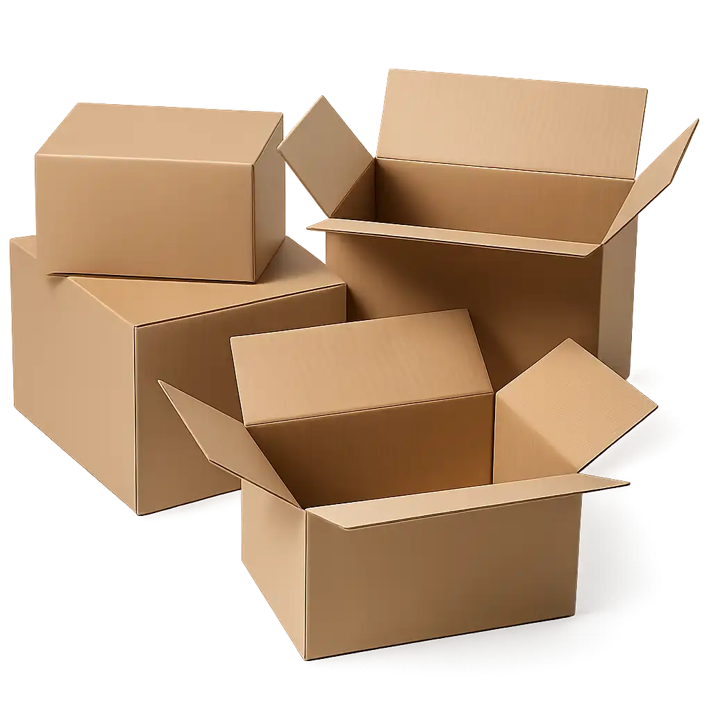 Vouwdoos van Golfkarton 392x292x238mm - Sterk en Bruin voor Verzenddoeleinden (25 stuks)