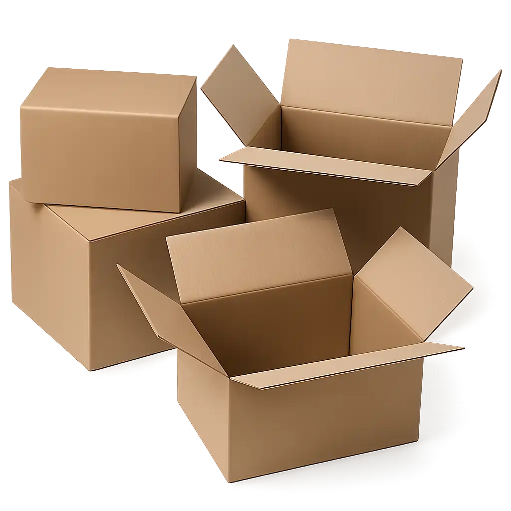 Stevige Amerikaanse Vouwdoos van Golfkarton - 400x300x330mm - Dubbele Golf - Bruin (15 stuks)