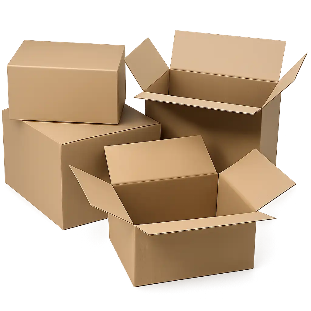 Vouwdoos Bruin 400x330x250mm van Dubbel Golfkarton - Perfect voor Opslag en Verpakking (15 stuks)