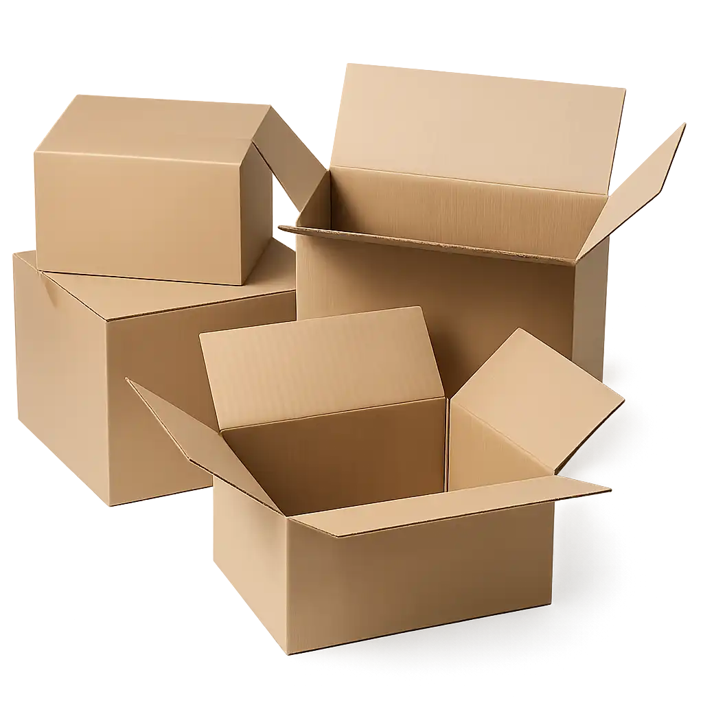 Amerikaanse Vouwdoos van Golfkarton - 400x330x250mm - Bruin en Stevig (25 stuks)