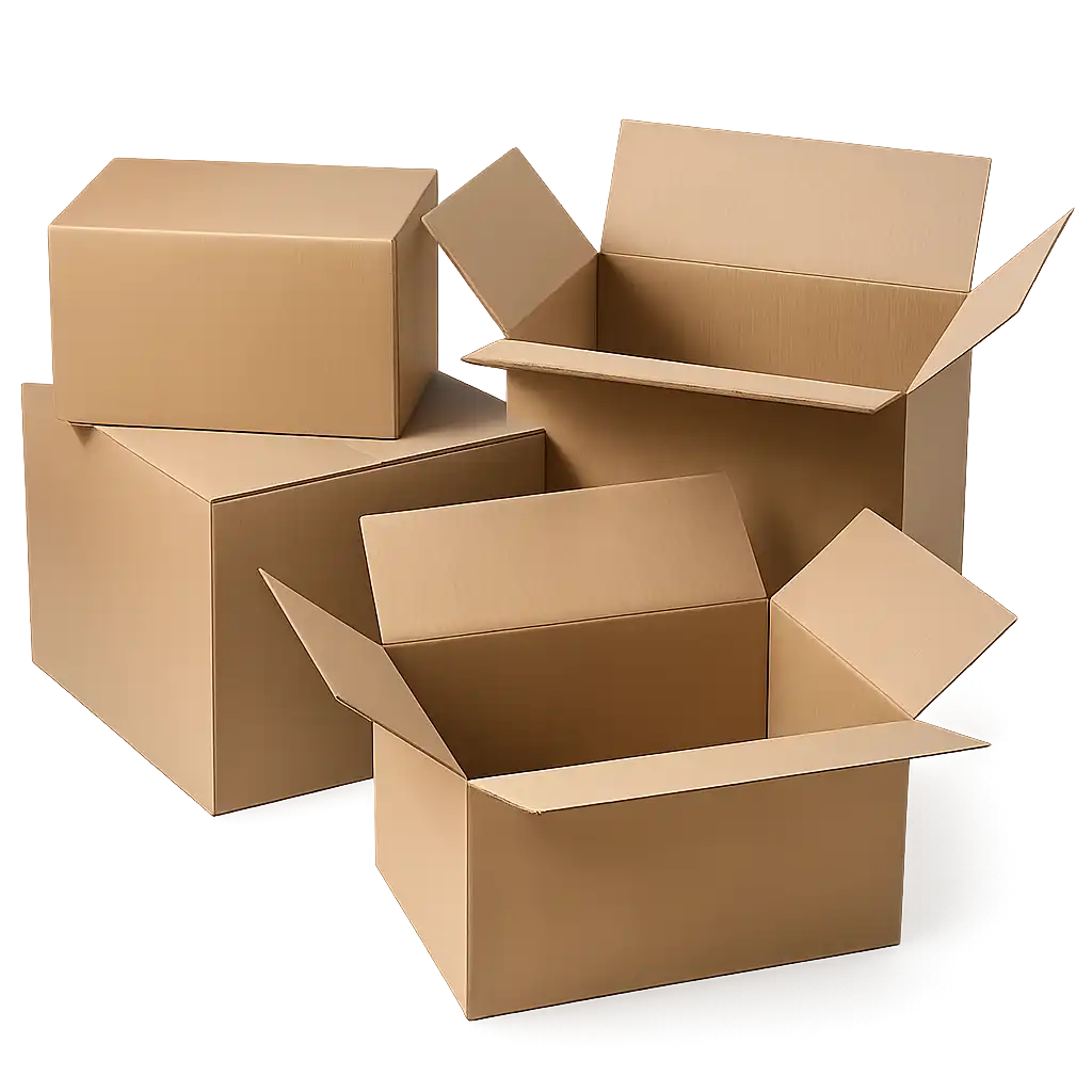 Vouwdoos van Golfkarton 400x400x400mm - Sterk en Bruin voor Veilig Verpakken (25 stuks)