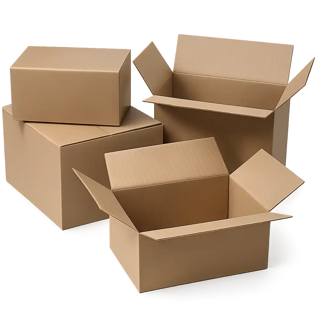 Amerikaanse Vouwdoos van Golfkarton - 440x135x145mm - Bruin en Sterk (25 stuks)