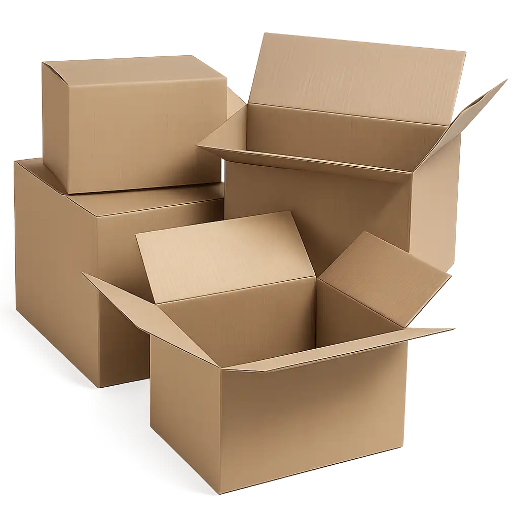 Robuuste Amerikaanse Vouwdoos van Dubbel Golfkarton - 500x300x300mm - Bruin (10 stuks)