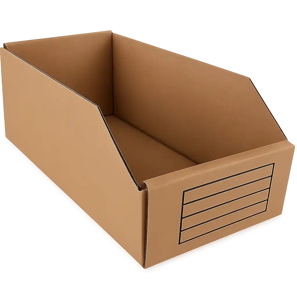 Golfkartonnen Magazijnbox - 271x149x112mm - Bruin en Duurzaam voor Opslag (50 stuks)