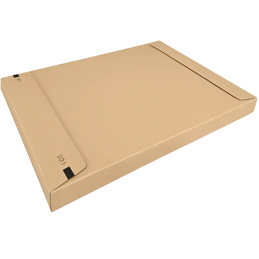 Bruine Brievenbusdoos A4 van Golfkarton - 350x250x28mm, Perfect voor Verzenden (25 stuks)