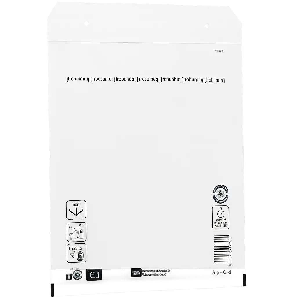 Luchtkussenenvelop 340x240mm - Wit, Papier met PE Bescherming (100 stuks)