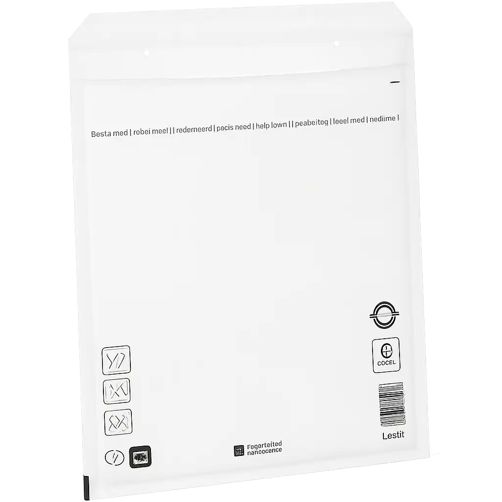 Luchtkussenenvelop 360x270mm - Wit Papier met PE Bescherming (100 stuks)