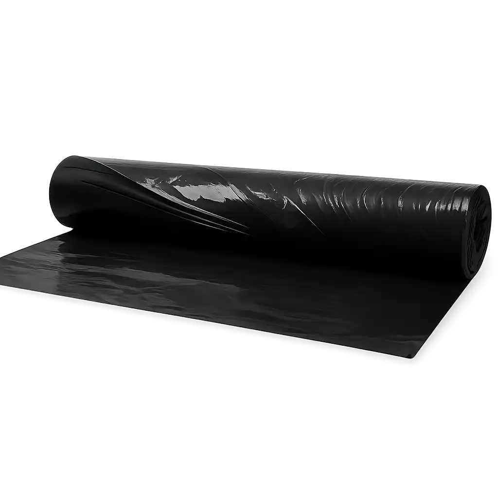 Zwarte LDPE Afdekfolie op Rol - 150cm Breed, 30my Dikte