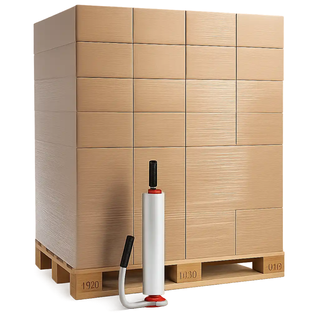 Transparante Stretchfilm Handrol 45cm x 300m - Hoogwaardige LLDPE 17my (6 stuks)