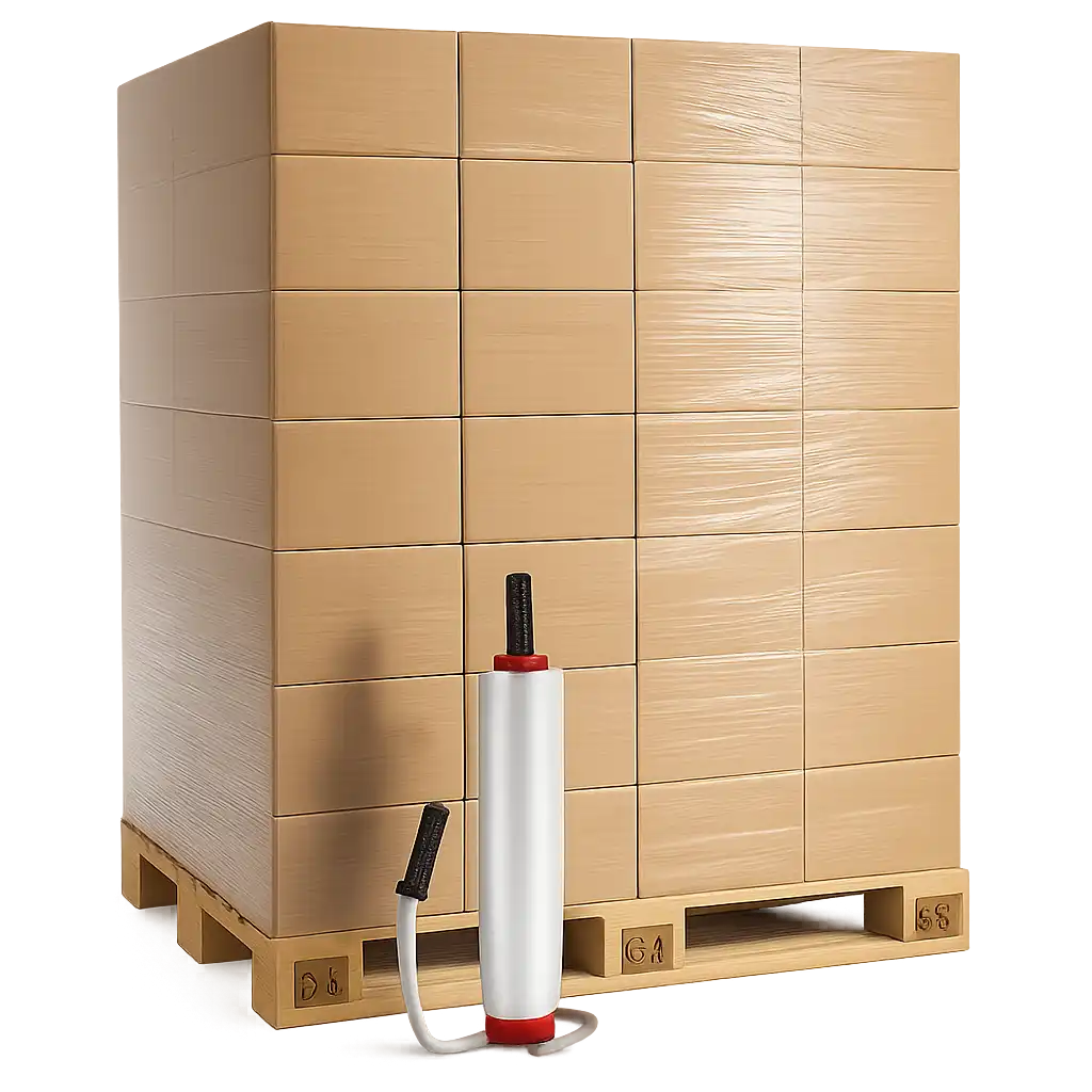 Handmatige Stretchfolie LLDPE 50cm x 270m - 23my Transparant voor Verpakking en Bescherming (6 stuks)