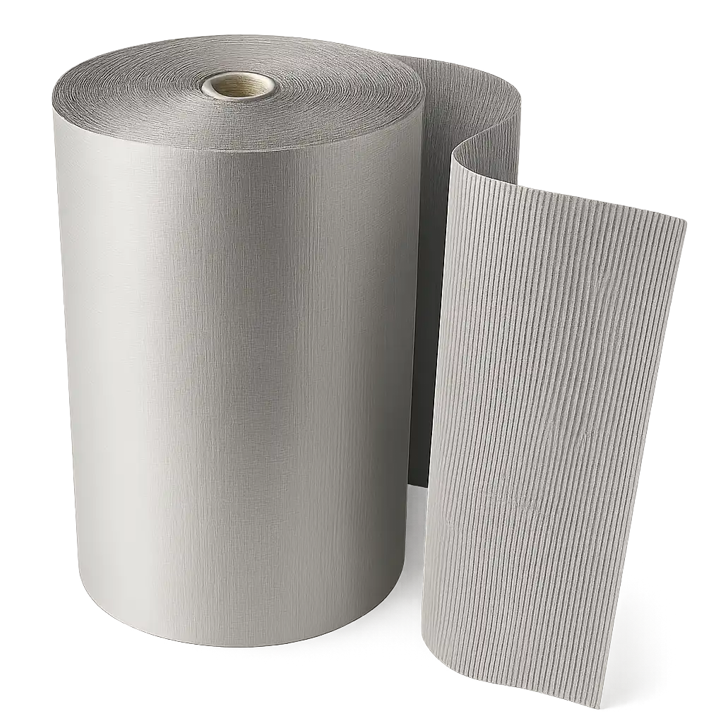 Grijs Golfkarton 70m - 80cm Breed voor Creatieve Projecten