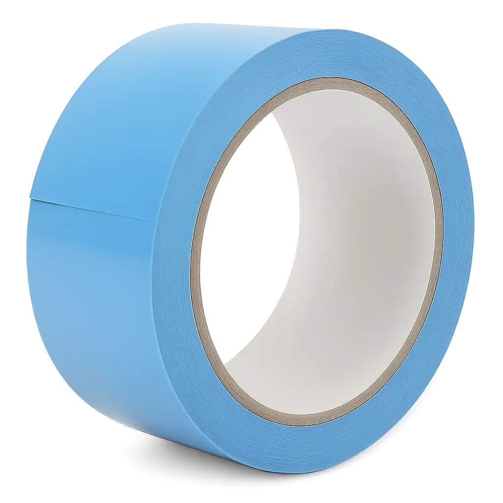 Blauwe PVC Kleefband 50mm x 66m - Sterk en Duurzaam (6 stuks)