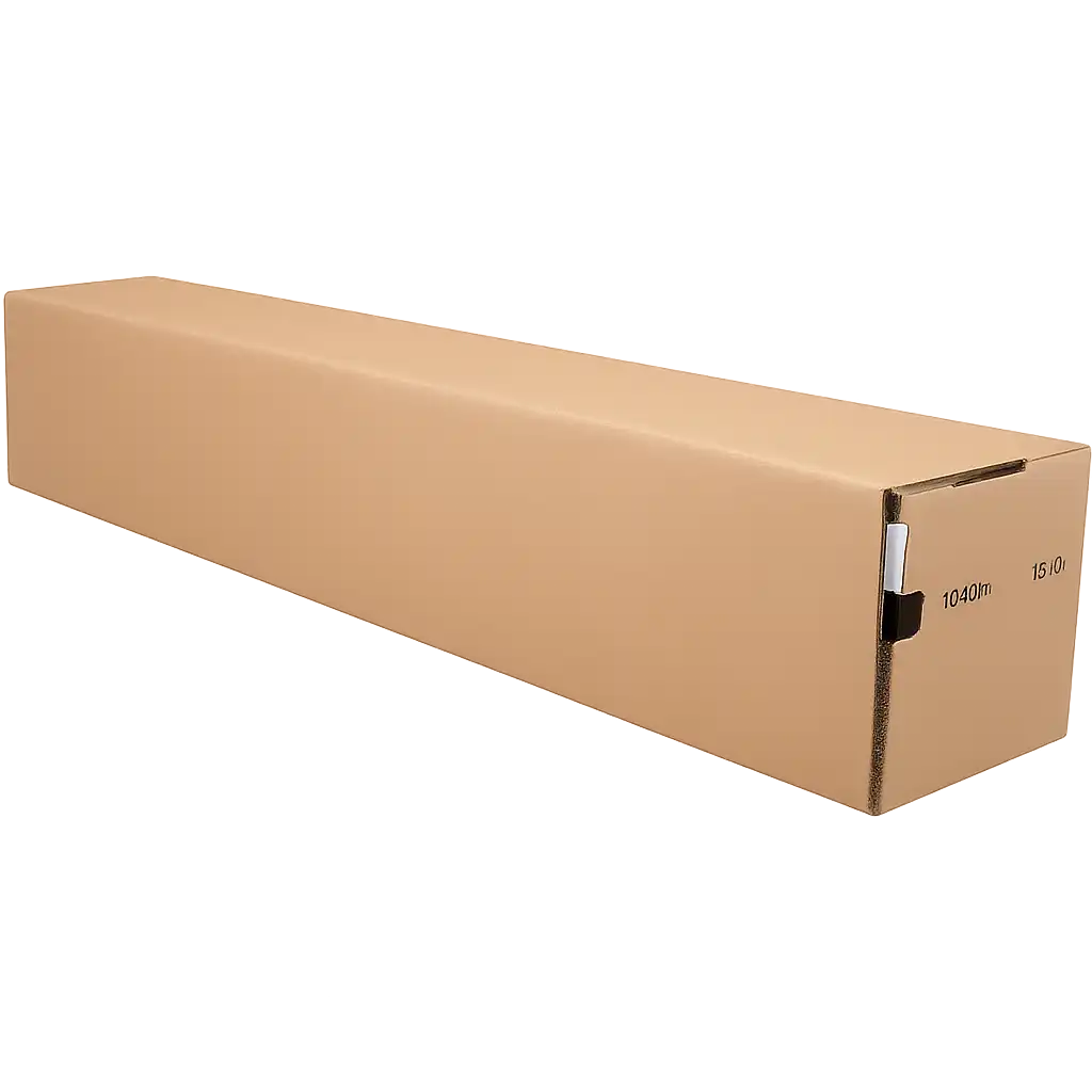 Vierkante Golfkartonnen Koker 105x105x610mm - Bruin (10 stuks)