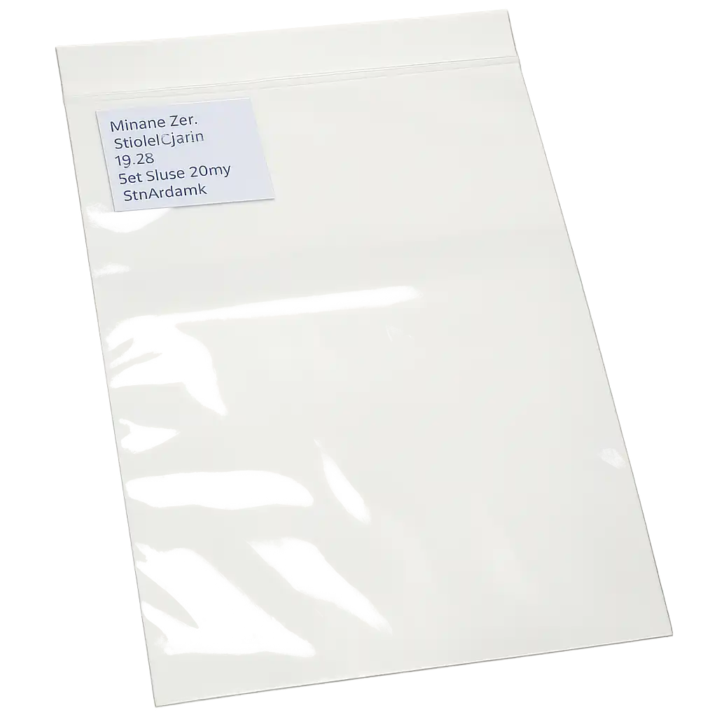 Transparante Minigrip Zak 25x35cm - Sterk LDPE met 60my Dikte (1000 stuks)