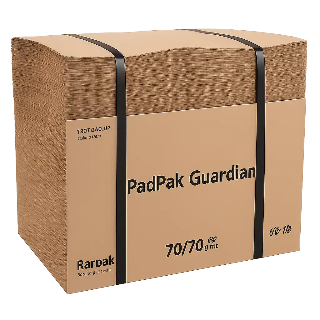 PadPak® Bruin Papier Vulmateriaal - 300m x 38cm voor Duurzame Verpakking