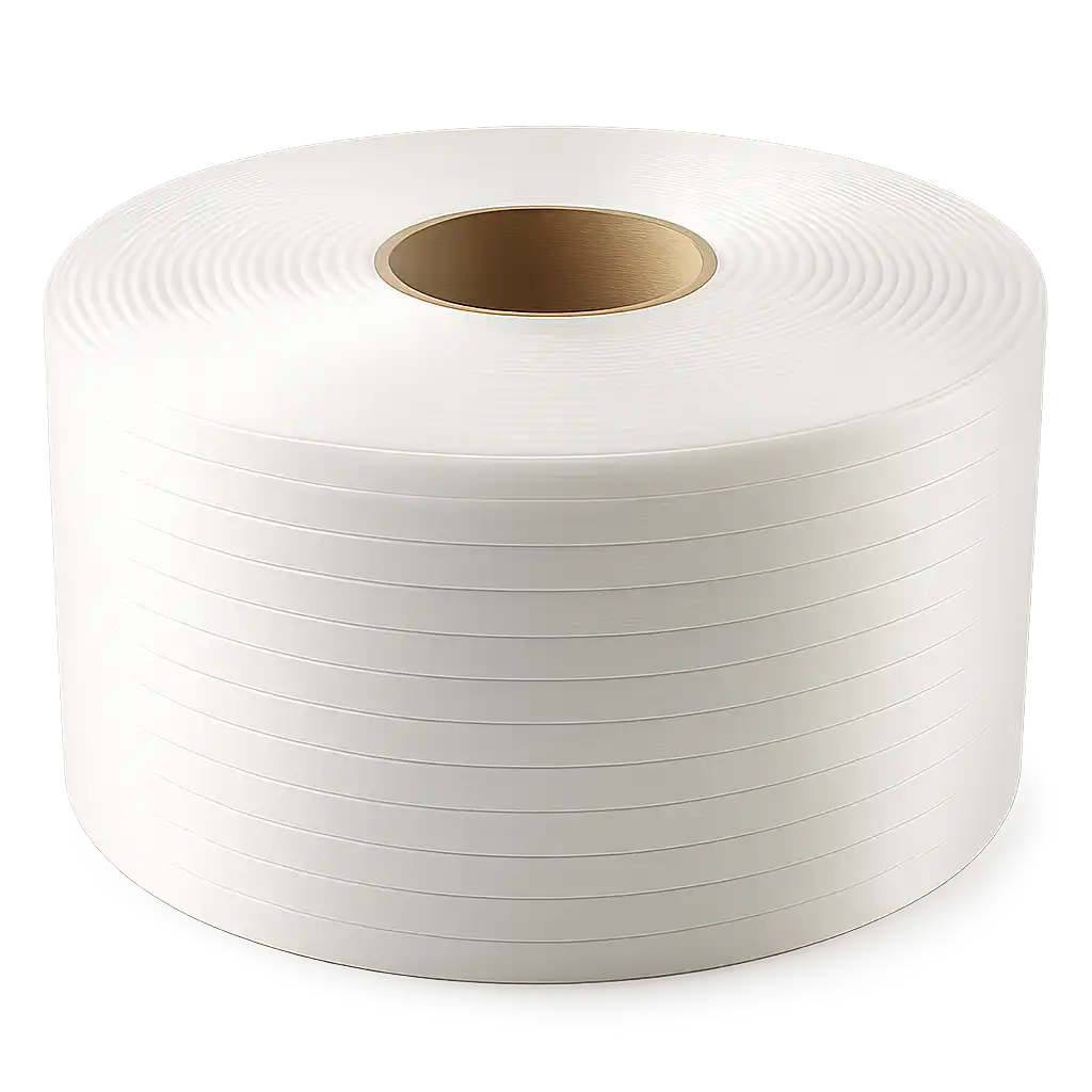 Witte Polyesterband 19mm - 600m PET Kwaliteit