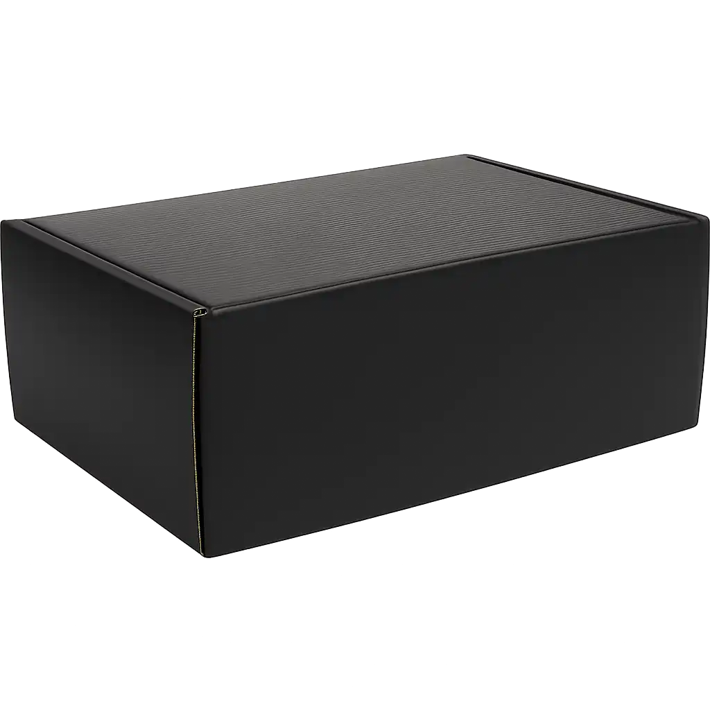 Zwarte Postpakketdoos van Golfkarton - 335x218x123mm Perfect voor Verzending (25 stuks)