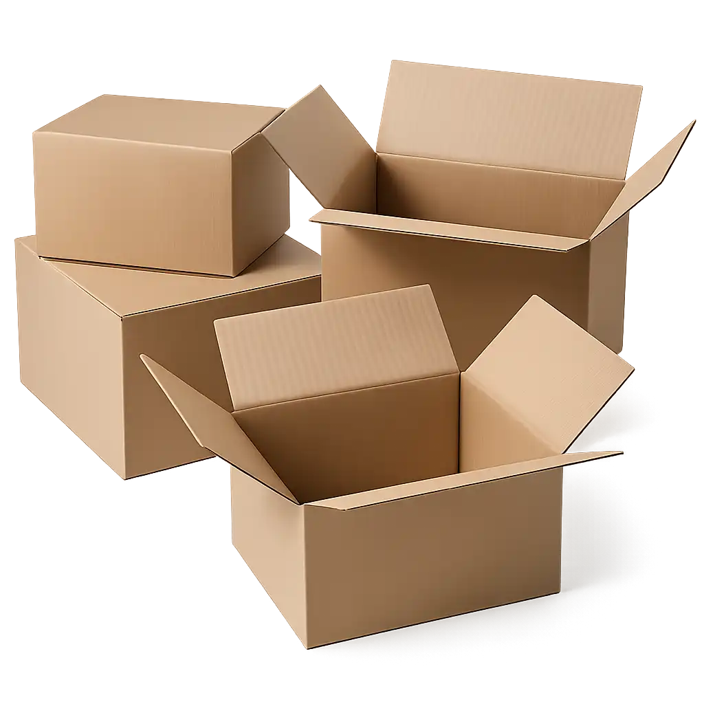 Amerikaanse Vouwdoos - Golfkarton 304x217x150mm - Versterkt en Bruin (20 stuks)