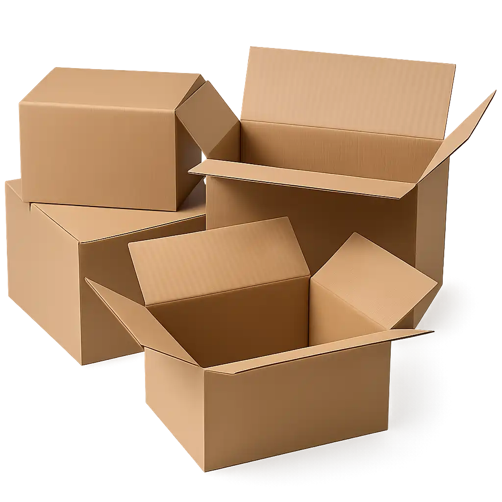 Amerikaanse Vouwdoos - Bruin Golfkarton 325x240x180mm - Ideaal voor Verzending (25 stuks)