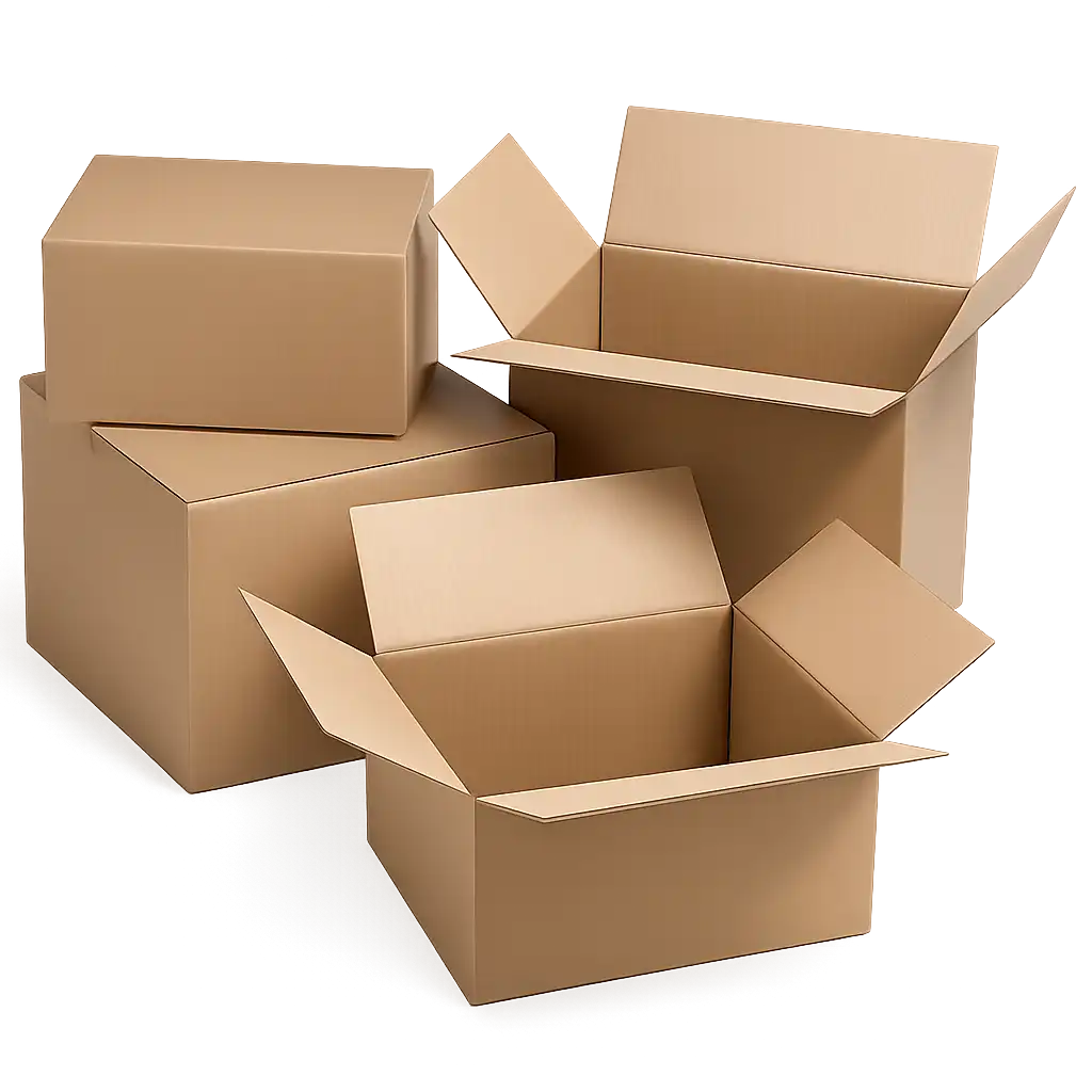 Amerikaanse Vouwdoos - Bruin Golfkarton 427x304x150mm (20 stuks)