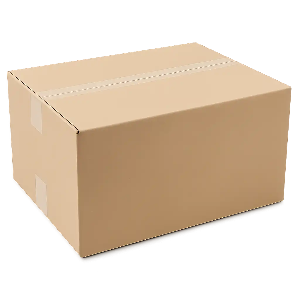 Golfkartonnen Vouwdoos - 430x310x220mm - Enkel Golf - Bruin (25 stuks)