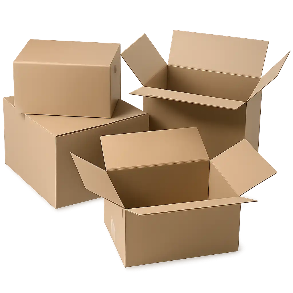 Amerikaanse Vouwdoos - Bruin Golfkarton 450x320x320mm, Enkele Golf voor Veilig Verzenden (25 stuks)