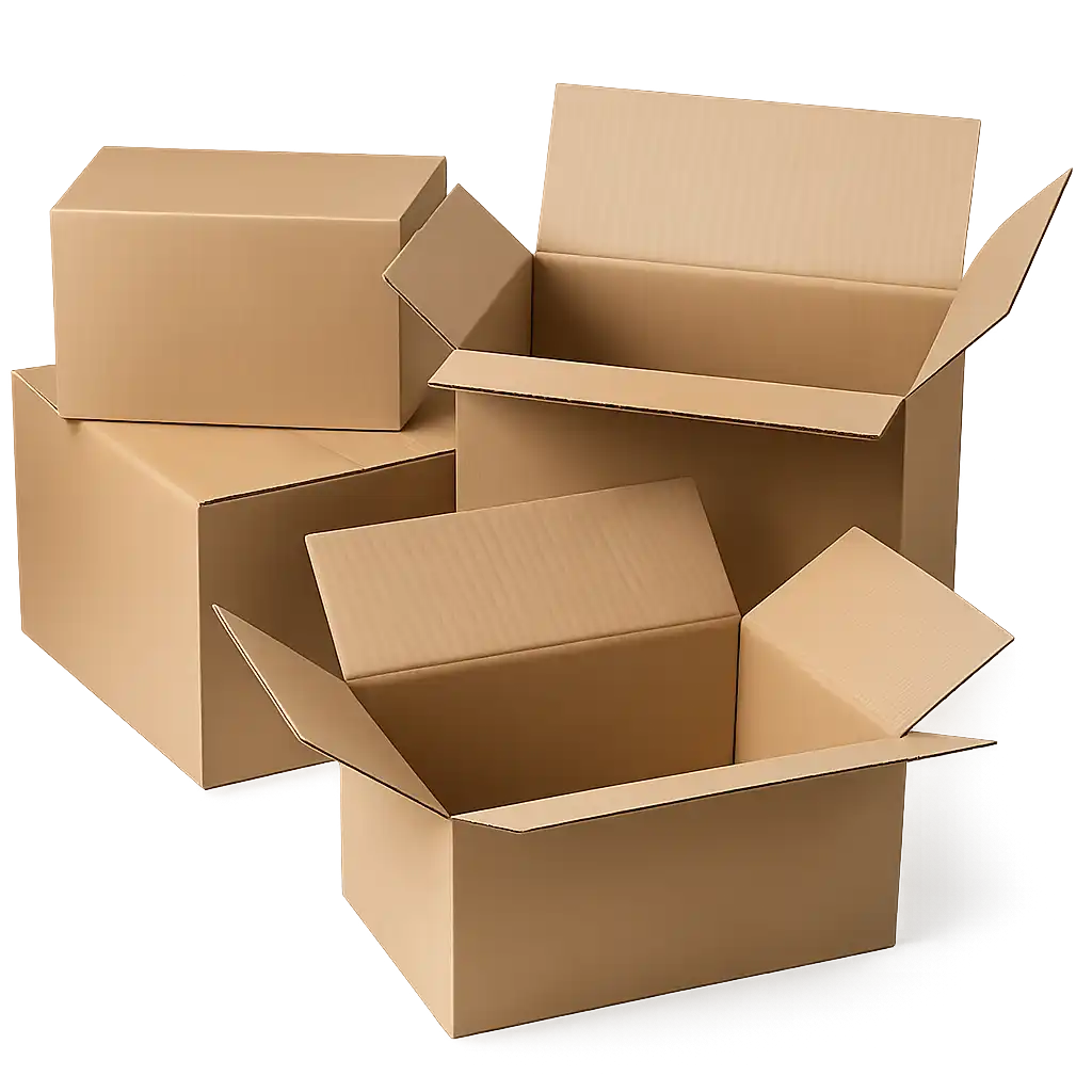 Amerikaanse Vouwdoos van Golfkarton - 498x335x250mm - Bruin (25 stuks)