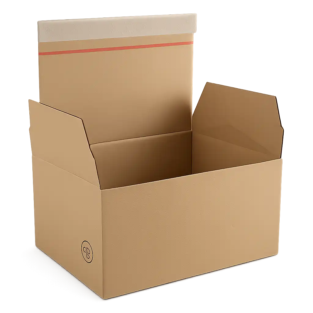 Autolockdoos - Bruine Golfkartonnen Verpakking 160x130x70mm (10 stuks)