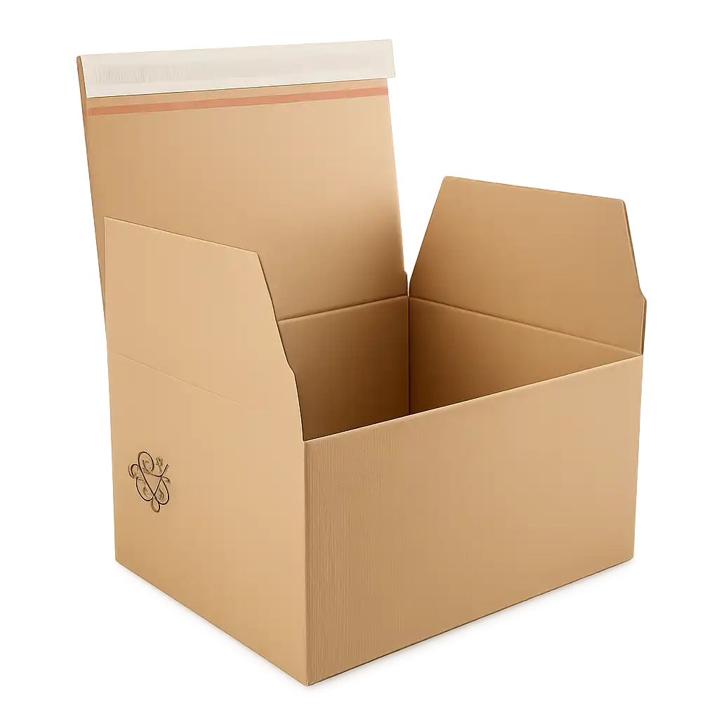 Autolockdoos - Bruin Golfkarton 310x230x160mm, Perfect voor Verzenden (10 stuks)