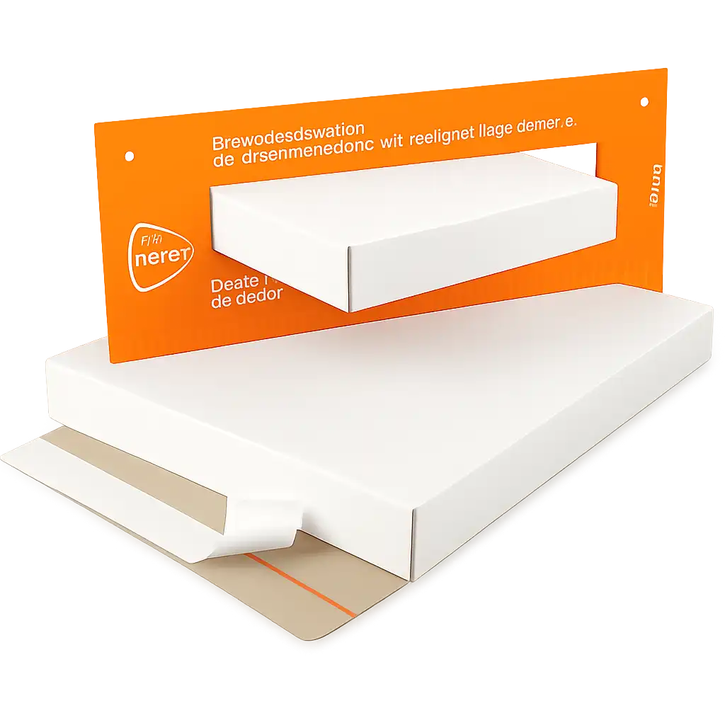 Brievenbusdoos A4 - Wit Golfkarton 350x250x28mm (25 stuks)