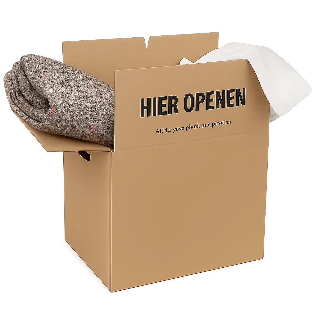 Verhuisdoos van Dubbel Golfkarton - 485x320x355mm met Dubbele Bodem - Bruin
