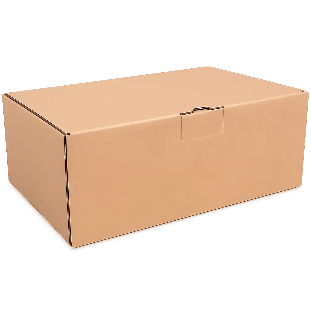 Vouwdoos van Golfkarton 350x220x130mm met Insteekklep - Bruin en Sterk (50 stuks)